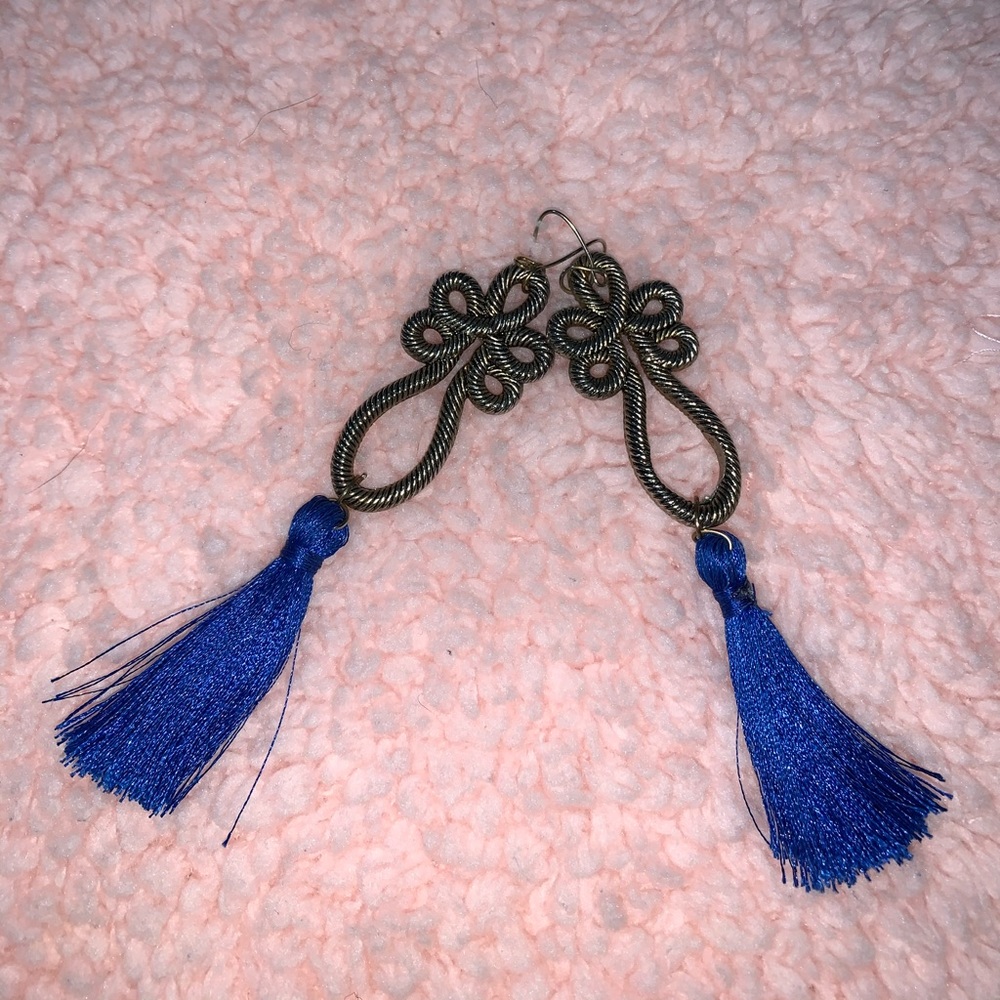 Tassel vintage earrings